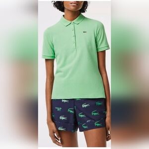 Lacoste Womens Light Green Polo Shirt